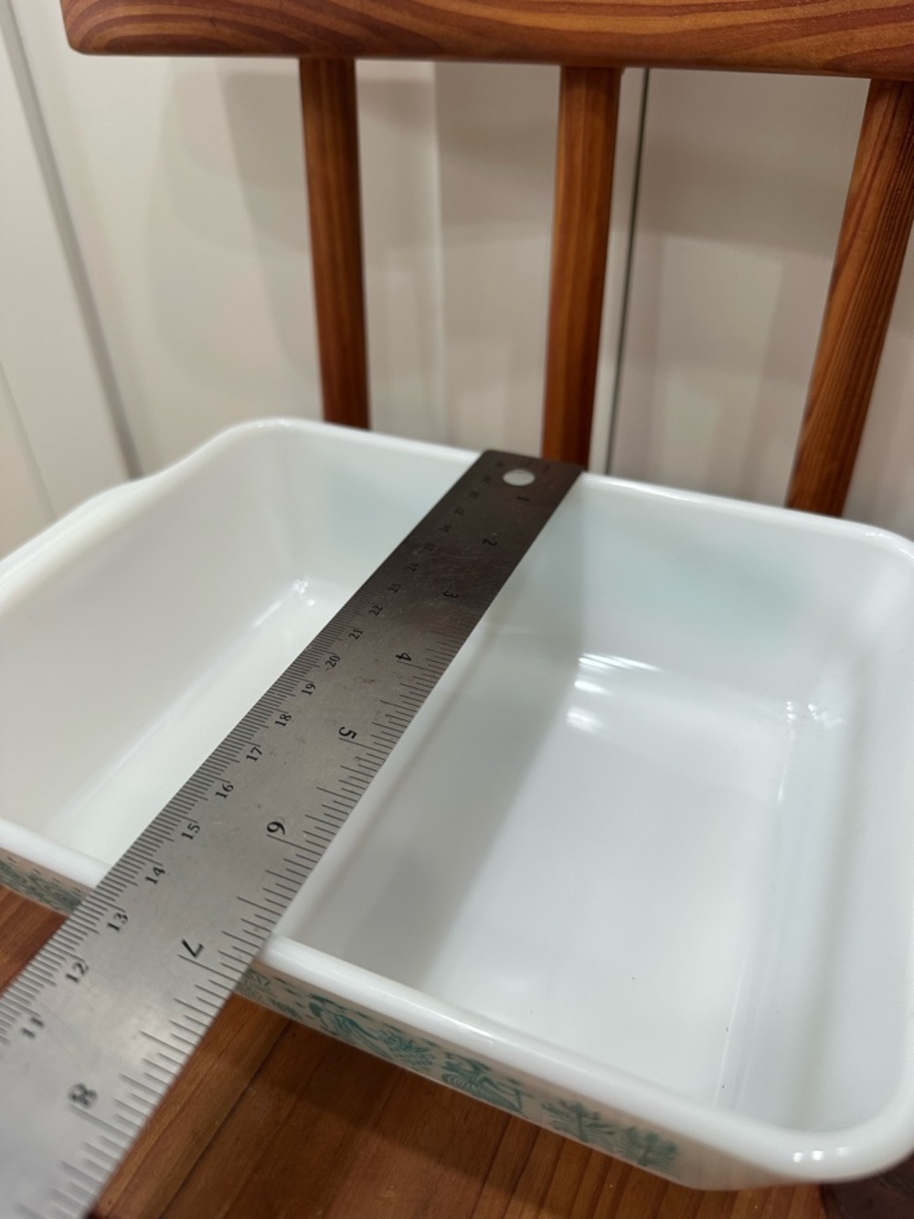 Vintage Pyrex 0503 Turquoise 1 1/2 QT Amish Butterprint Refrigerator Dish - Picture 9 of 10